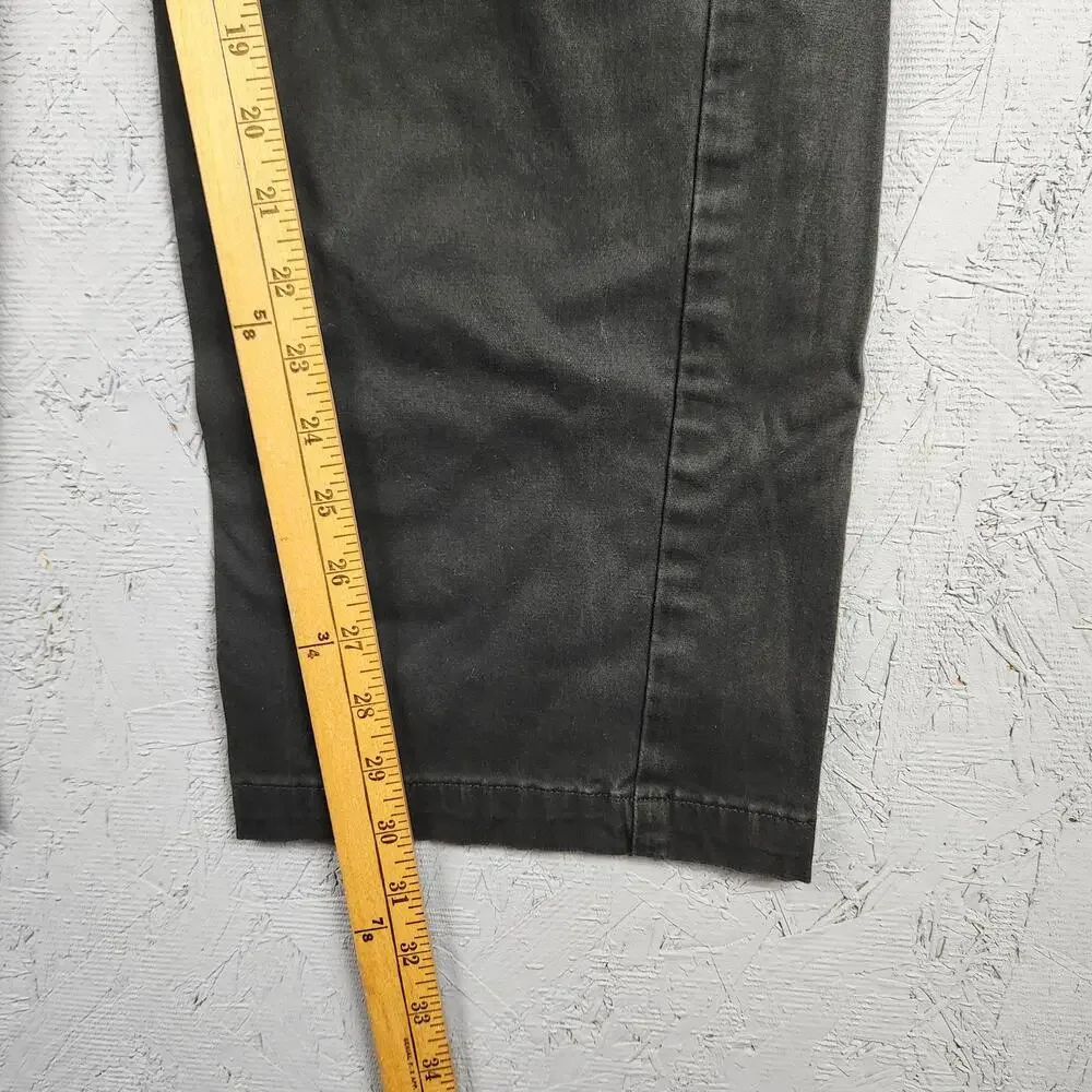 Lee Extreme Comfort Pants Mens 38x30 Black Stretch Chino Casual Straight Leg